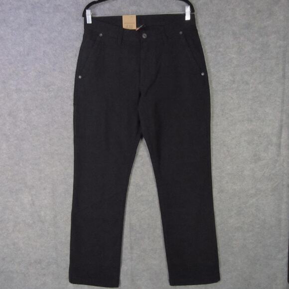 Eddie Bauer Pants Mens 32x32 Black Canvas Utility Pant Workwear Pockets Outdoor - Picture 1 of 8